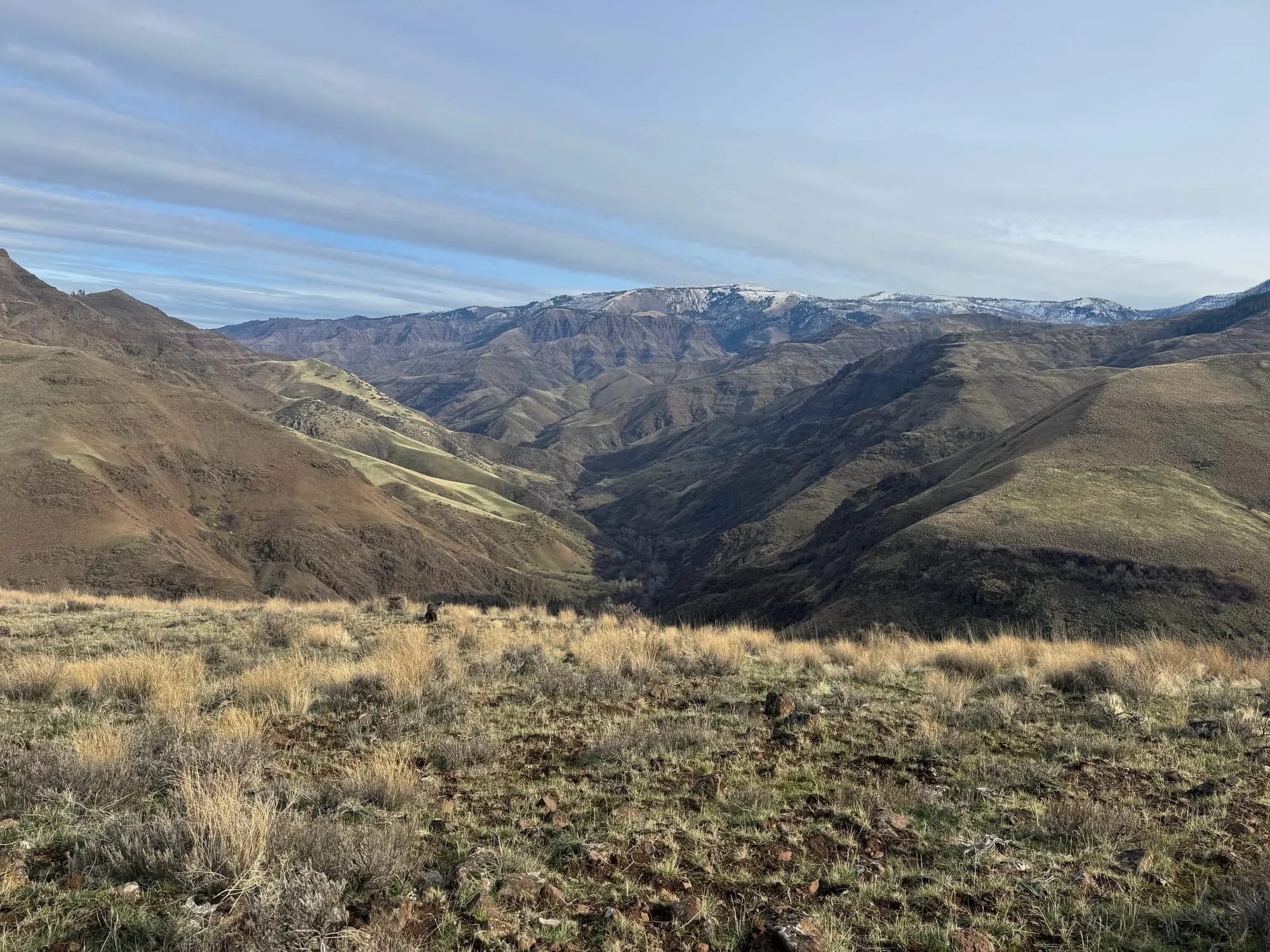 Looking across the canyon country